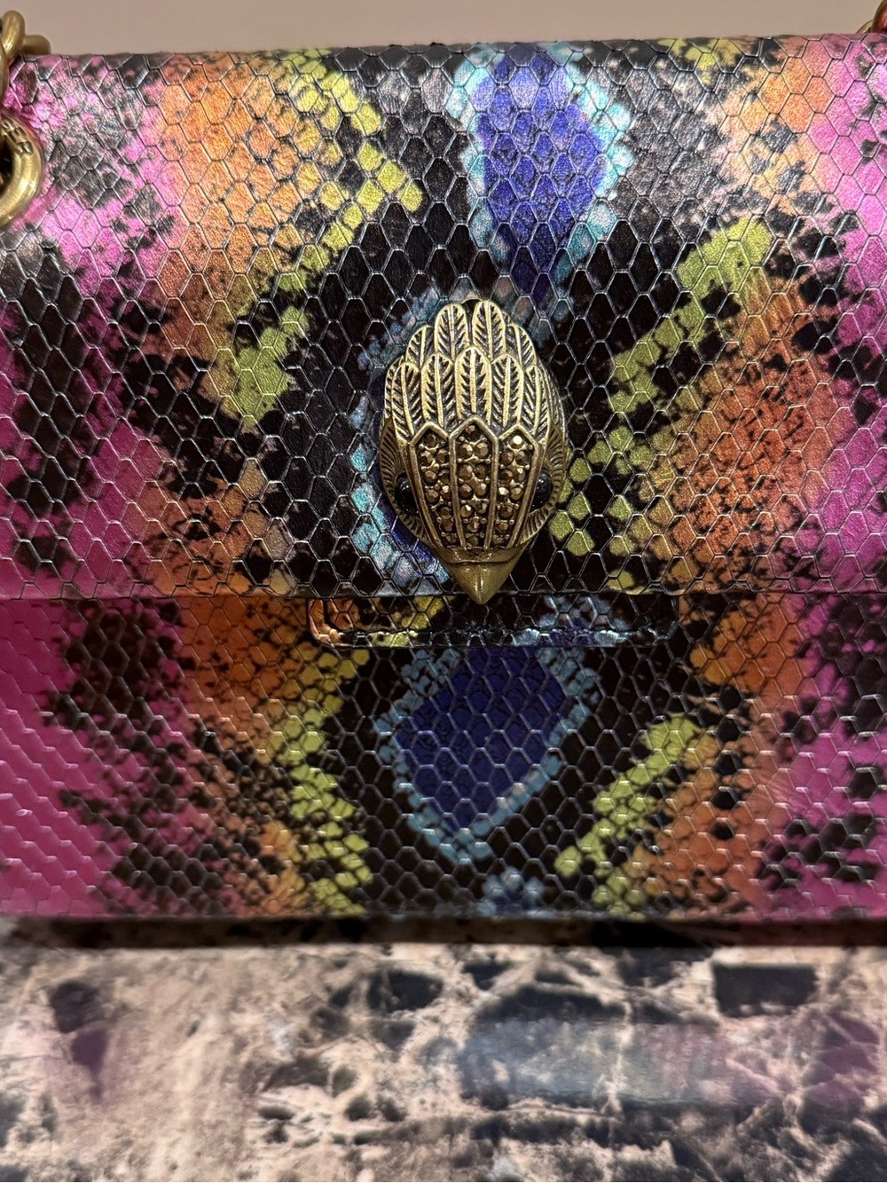 Kurt Geiger Kensington Snake-Skin Bag - Picture 4 of 15